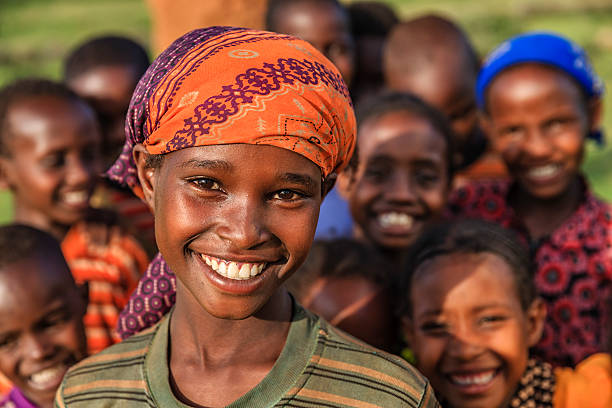 Group of happy African children - Ethiopia, East Africa Group of happy African children - Ethiopia, East Africa